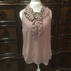NY&C mauve pink Sleeveless Silky blouse